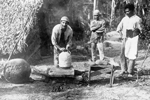 Smoked: Latex preparation in Brazil, 1932
