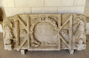 Rockefeller: Latin inscription, limestone. Shuni. Roman period, 2nd centu