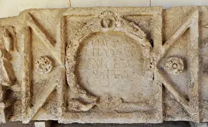 Rockefeller: Latin inscription, limestone. Shuni. Roman period, 2nd centu