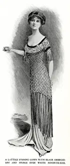 Lattice: Lattice fishtail evening gown 1910