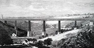 Lattice: Lattice girder viaduct on the River Creuse on