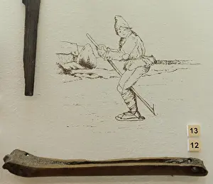 Latvia: Latvia. Bone skates. 19th century
