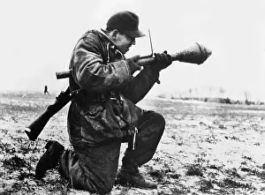 Bazooka: Latvian soldier of the weapon SS, 1945