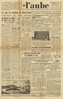 Irma: L'aube front page Belsen concentration camp