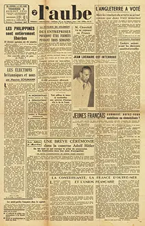Laski: L'aube front page Liberation of the Phillipines