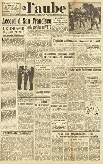 Levant: L'aube front page San Francisco conference