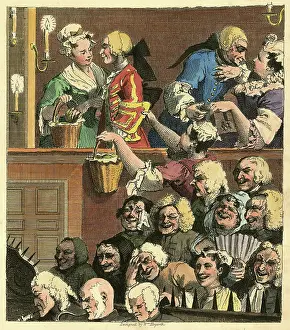 1730s: The Laughing Audience by William Hogarth