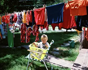 She001: Laughing Blond Boy Looking at Camera