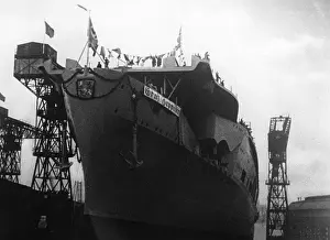 Towed: Launch of the Graf Zeppelin in Kiel, 1938