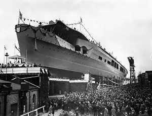 Towed: Launch of the Graf Zeppelin in Kiel, 1938
