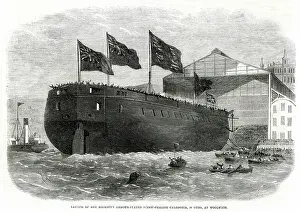 Caledonia: Launch of HMS Caledonia 1862