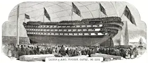 Lengthened: Launch of HMS Windsor Castle, September 1852