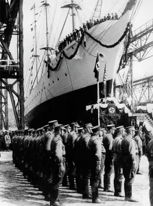 Regarded: Launch of the Horst Wessel in Hamburg, 1936