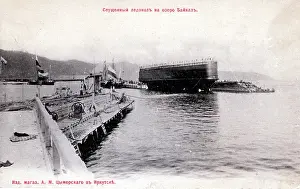 The Philip E Robinson Collection: The launch of the icebreaker on Lake Baikal