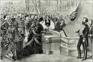Namesake: The launch of the ironclad ship HMS Alexandra