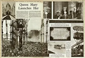 R.m.s: Launch of R.M.S. Queen Mary, Clydebank