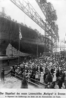 Koenig: Launch of the SMS Markgraf, 1913