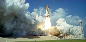 Challenger: Launch of Space Shuttle Challenger, 1985. NASA