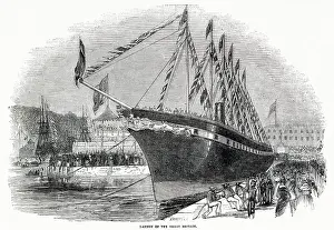 1843: Launch of SS Great Britain at Bristol 1843