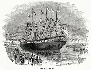 1843: Launch of SS Great Britain at Bristol 1843