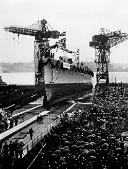 Scheer: Launching of the Admiral Scheer, 1933
