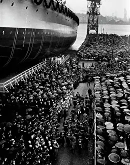 Blomberg: Launching of the Admiral Scheer, 1933