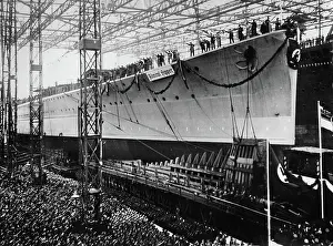 Hipper: Launching of the battle ships / cruiser