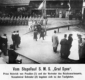Spee: Launching of the battleship SMS Graf Spee, 1917
