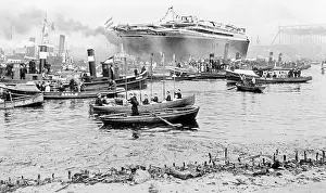 Blohm: Launching of the Bismarck, 1914