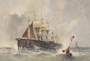 Telegraphic: Launching the Buoy from the Bow of the Great Eastern