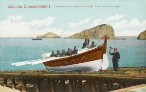 Lifesaving: The launching of the Constantinople Lifeboat