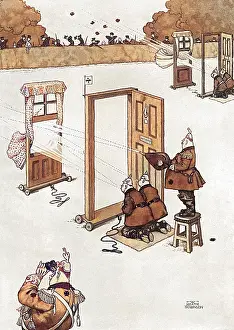 Tactic: Launching Draughts by Heath Robinson