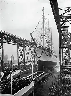 Schlageter: Launching of the German sail training