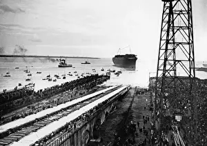 Launching: Launching of the Normandie, 1932