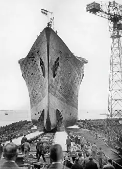 Launching: Launching of Normandie, 1932