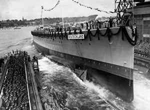 Werke: Launching of Panzerschiff Deutschland, 1931