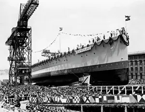 Christening: Launching of Panzerschiff Deutschland, 1931