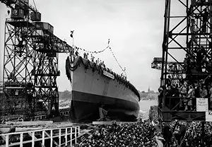 Christening: Launching of Panzerschiff Deutschland, 1931