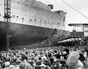 Launching: Launching of the Queen Mary, 1934