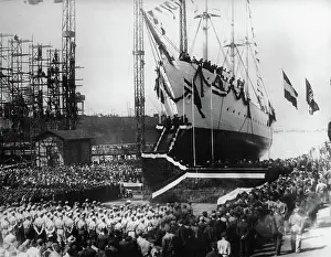 Fock: Launching of the sailing ship GORCH