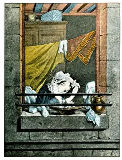 Neckline: The Launderess by Augustin de Saint-Aubin