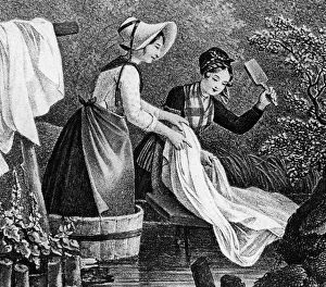 Laundress: Laundresses in the early 19th century