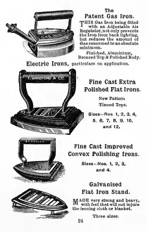 Irons: Laundry irons, 1923