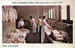Fold: The laundry room of the Cavendish Hotel