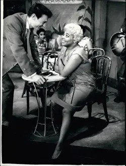 Chancery: Laurence Harvey and Bertice Reading during rehearsal