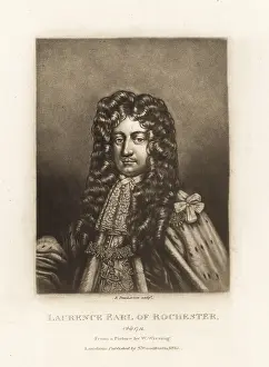Engraved In Mezzotinto: Laurence Hyde, 1st Earl of Rochester