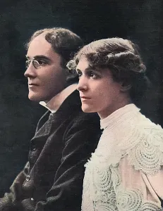 Iln - Consolidated Archive Holdings Ltd (colourised): Laurence Irving & Mabel Hackney, lost in Empress of Ireland