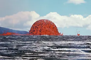 Erupted: Lava Dome, Kilauea, 1969