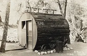 Redwood: Lavatory made out of the trunk of a Redwood