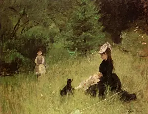 Berthe: On the Lawn, by Berthe Morisot